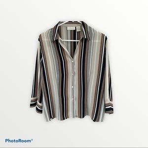 Caviar Button Down Blouse